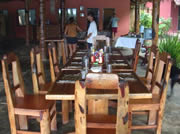 the dining table